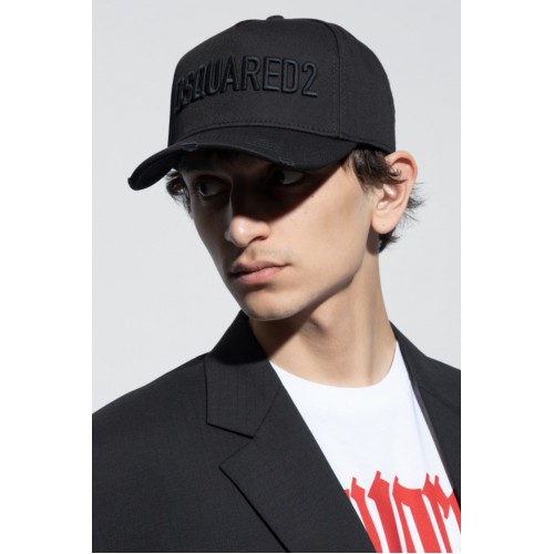Sapca DSQUARED2, Baseball Cap, Logo Insert, Black Sapca DSQUARED2, Baseball Cap, Logo Insert, Black