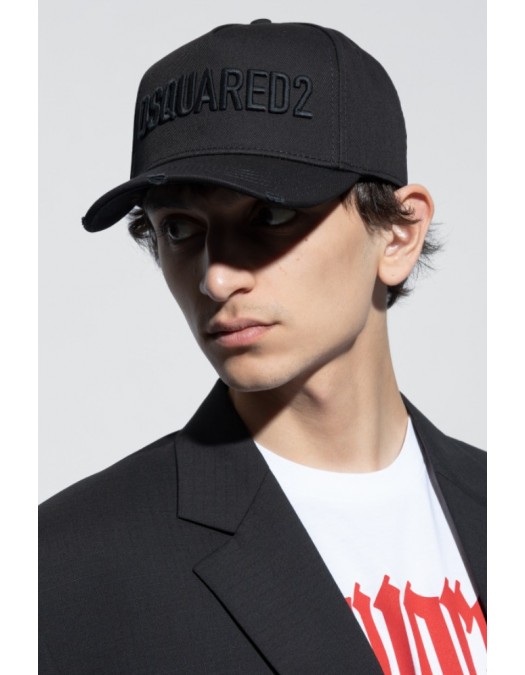 Sapca DSQUARED2, Baseball Cap, Logo Insert, Black - BCM066005C00001M436