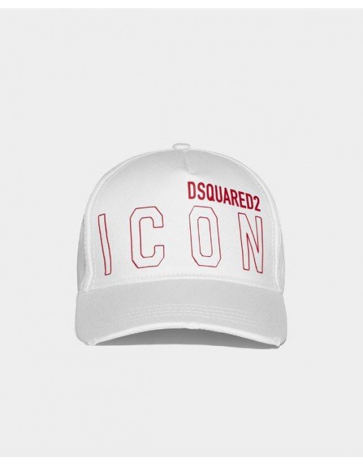 Sapca DSQUARED2, Logo Icon Rosu. White - BCM066505C00001M1747