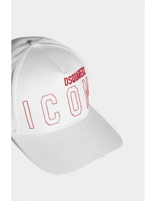 Sapca DSQUARED2, Logo Icon Rosu. White - BCM066505C00001M1747