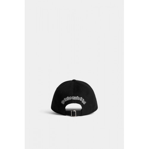 Sapca DSQUARED2, Baseball Cap, Gothic Design, Black Sapca DSQUARED2, Baseball Cap, Gothic Design, Black