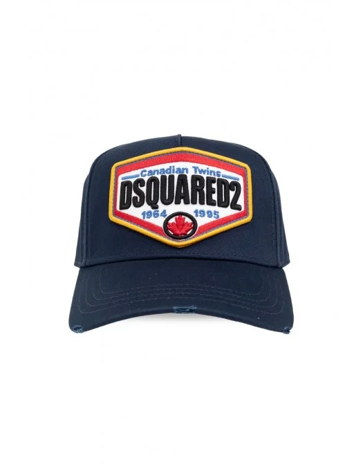 Sapca DSQUARED2, Baseball Cap, Logo Insert, Color, Navy Blue - BCM076305C000013073 Sapca DSQUARED2, Baseball Cap, Logo Insert, Color, Navy Blue - BCM076305C000013073