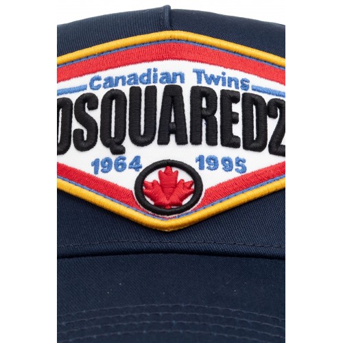 Sapca DSQUARED2, Baseball Cap, Logo Insert, Color, Navy Blue Sapca DSQUARED2, Baseball Cap, Logo Insert, Color, Navy Blue