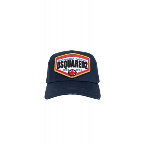 Sapca DSQUARED2, Baseball Cap, Logo Insert, Color, Navy Blue Sapca DSQUARED2, Baseball Cap, Logo Insert, Color, Navy Blue