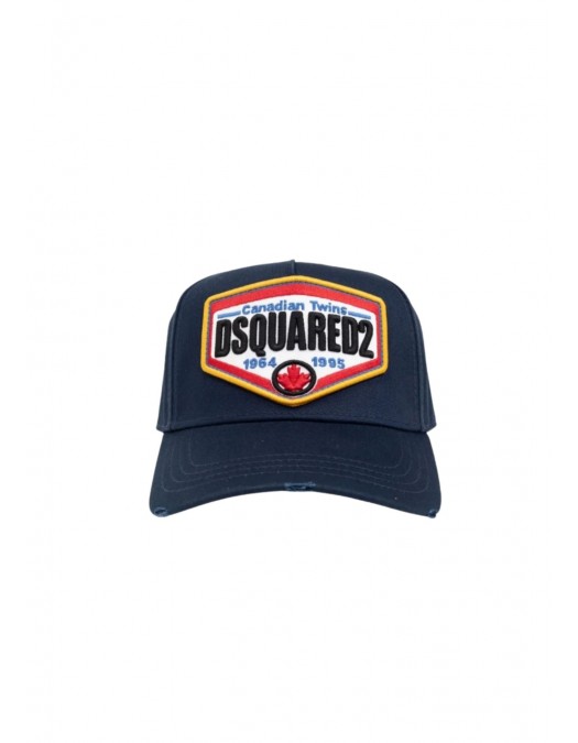 Sapca DSQUARED2, Baseball Cap, Logo Insert, Color, Navy Blue - BCM076305C000013073 Sapca DSQUARED2, Baseball Cap, Logo Insert, Color, Navy Blue - BCM076305C000013073