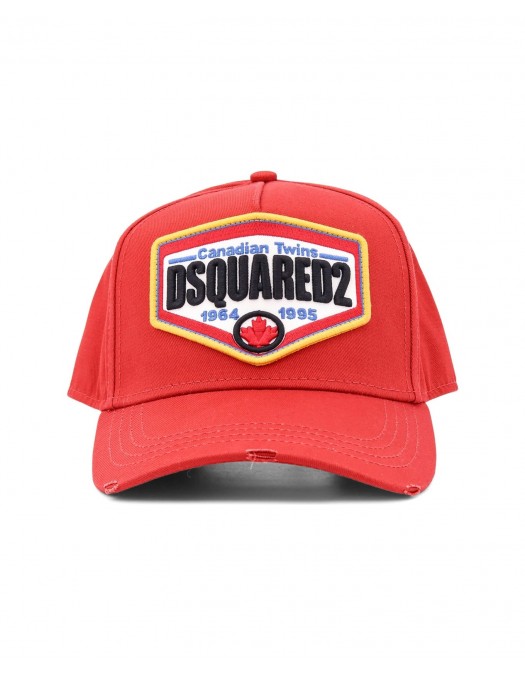 Sapca DSQUARED2, Canadian Twins, Logo, Red - BCM076305C000015096