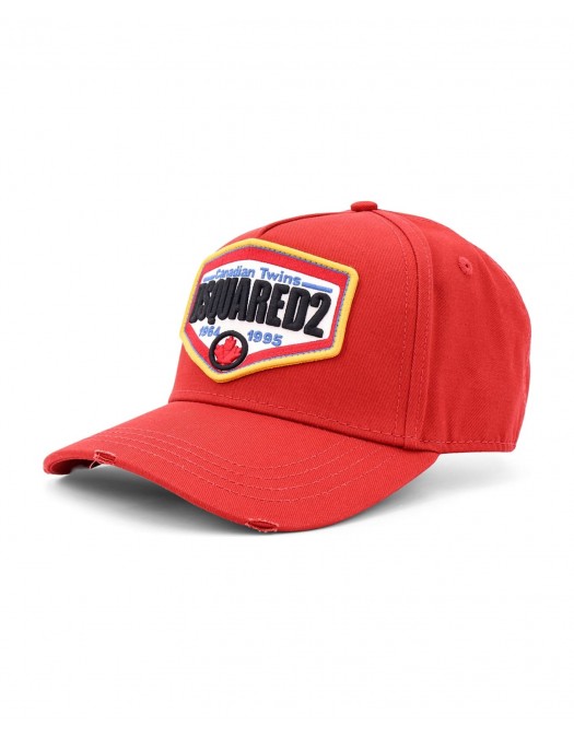 Sapca DSQUARED2, Canadian Twins, Logo, Red - BCM076305C000015096