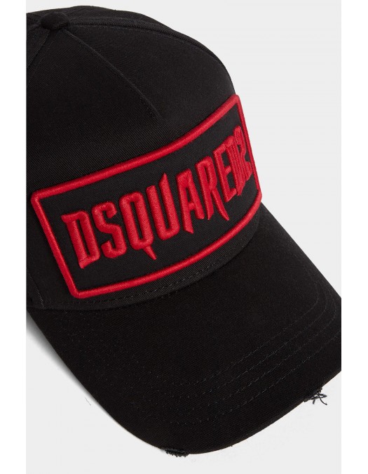 Sapca DSQUARED2, Horror Design, Red Logo, Black - BCM081705C000012124UNI Sapca DSQUARED2, Horror Design, Red Logo, Black - BCM081705C000012124UNI