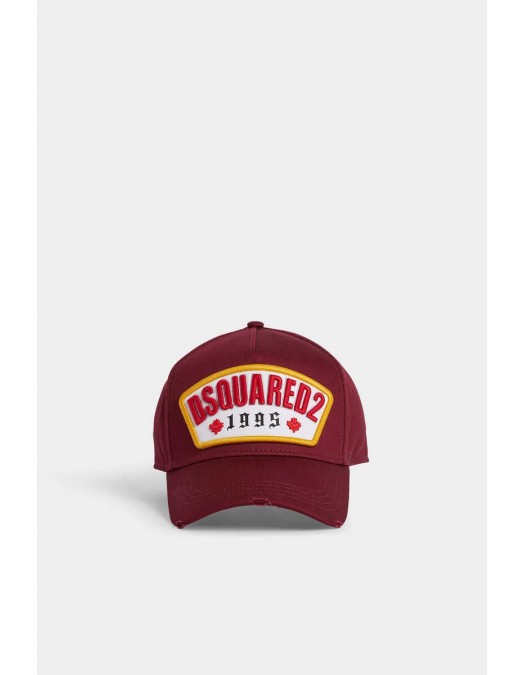 Sapca DSQUARED2, Baseball Cap, Logo Insert, Bordeaux - BCM081905C000014066