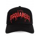 Sapca DSQUARED2, Icon Stamp Baseball, Red Details, Black - BCM082905C000012124