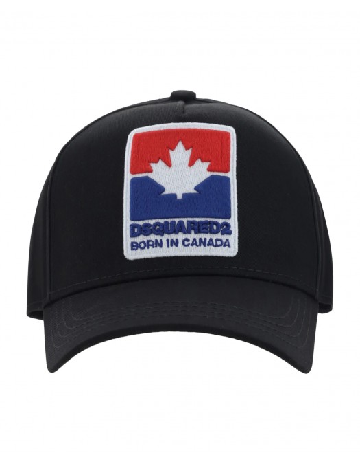 Sapca DSQUARED2, Logo, Born in Canada, Black - BCM083605C000012124 Sapca DSQUARED2, Logo, Born in Canada, Black - BCM083605C000012124