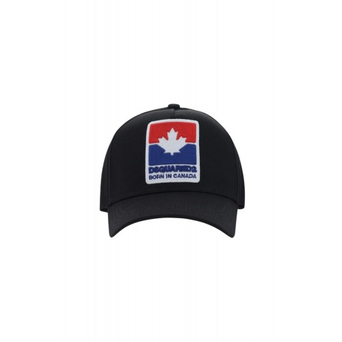 Sapca DSQUARED2, Logo, Born in Canada, Black Sapca DSQUARED2, Logo, Born in Canada, Black
