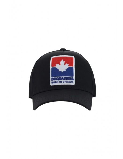 Sapca DSQUARED2, Logo, Born in Canada, Black - BCM083605C000012124