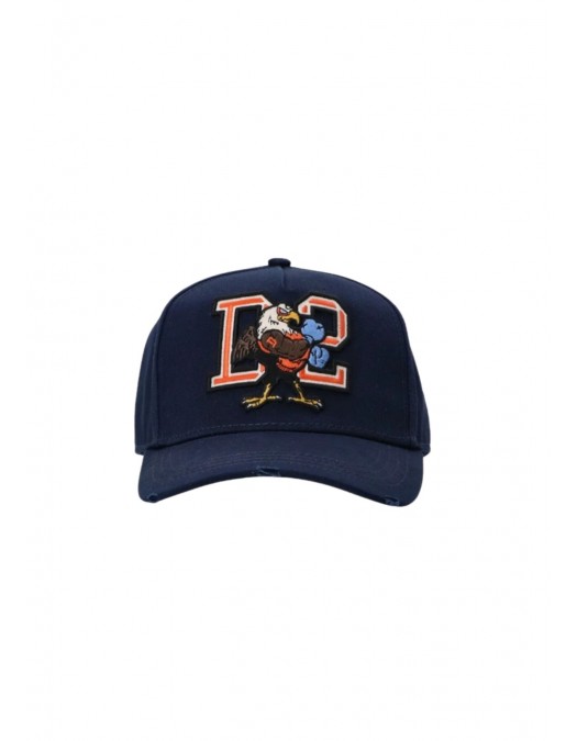 Sapca DSQUARED2, Baseball Cap, Eagle Print, Navy Blue - BCM085505C000013073 Sapca DSQUARED2, Baseball Cap, Eagle Print, Navy Blue - BCM085505C000013073