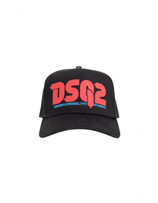 Sapca DSQUARED2, Baseball Cap, Red Logo Insert, Black - BCM085905C000012124