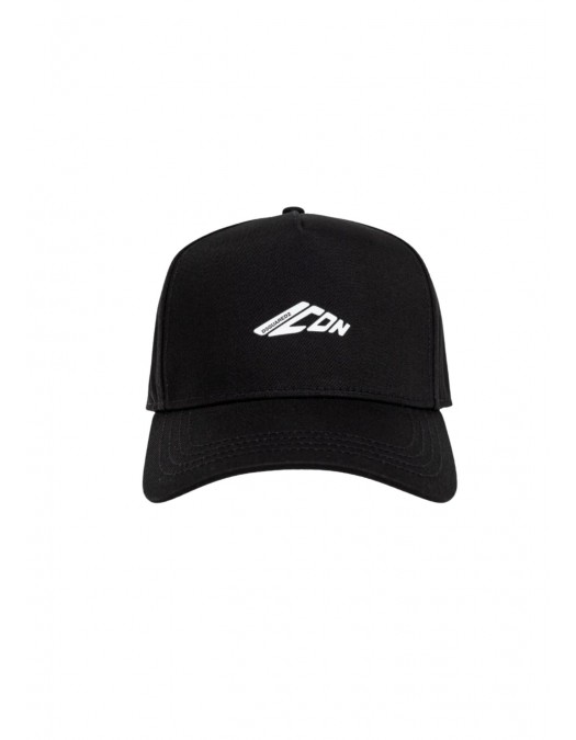 Sapca DSQUARED2, Icon metallic print, Baseball cap, Negru - BCM087105C00001M436