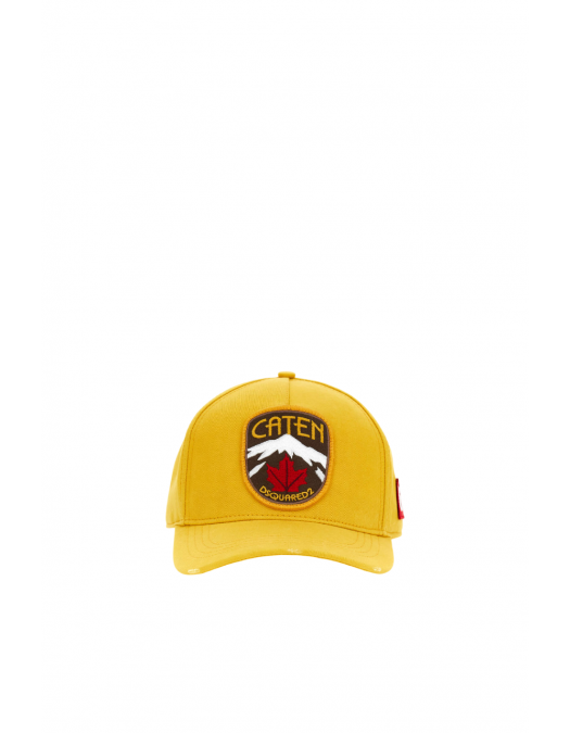 Sapca DSQUARED2, Caten Patch Baseball, Yellow - BCM089305C000016052UNI Sapca DSQUARED2, Caten Patch Baseball, Yellow - BCM089305C000016052UNI