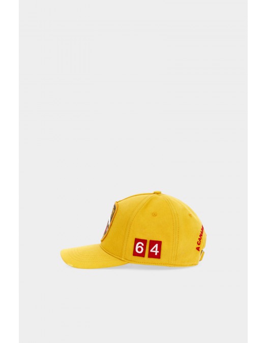 Sapca DSQUARED2, Caten Patch Baseball, Yellow - BCM089305C000016052UNI Sapca DSQUARED2, Caten Patch Baseball, Yellow - BCM089305C000016052UNI