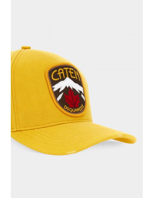 Sapca DSQUARED2, Caten Patch Baseball, Yellow - BCM089305C000016052UNI Sapca DSQUARED2, Caten Patch Baseball, Yellow - BCM089305C000016052UNI