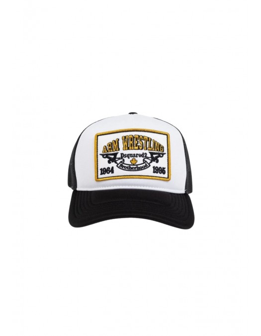 Sapca DSQUARED2, Logo Insert, Arm Wrestling, Black - BCM090401Y00291M4113UNI Sapca DSQUARED2, Logo Insert, Arm Wrestling, Black - BCM090401Y00291M4113UNI