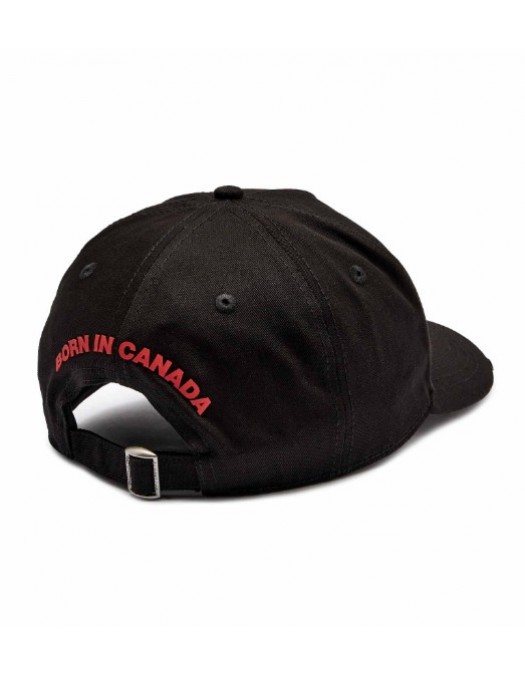 Sapca DSQUARED2, BLACK Baseball cap, Flames Logo, Negru - BCM0915BCM09152124