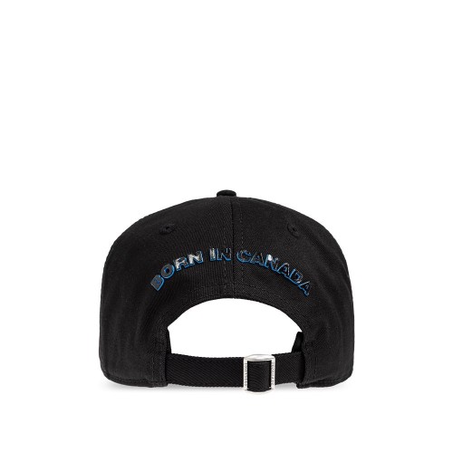 Sapca DSQUARED2, BLACK Baseball cap, Flames Logo, Negru Sapca DSQUARED2, BLACK Baseball cap, Flames Logo, Negru