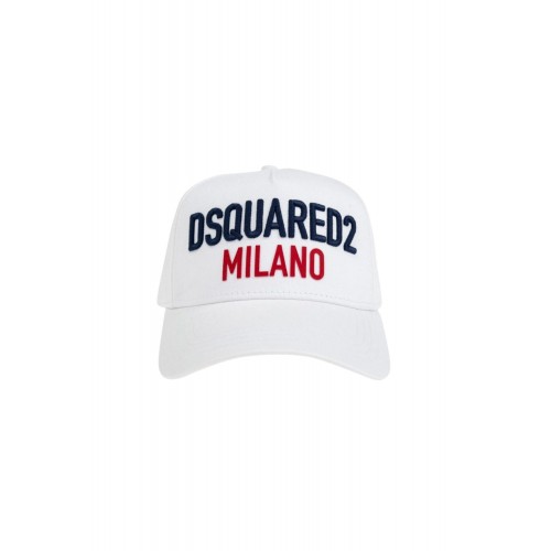 Sapca DSQUARED2, Milano Baseball, White Sapca DSQUARED2, Milano Baseball, White