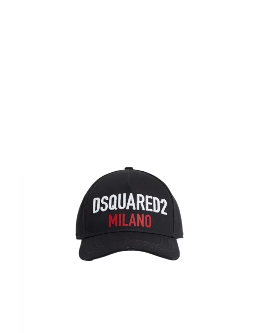 Sapca DSQUARED2, Milano Baseball, Black - BCM091705C000012124UNI