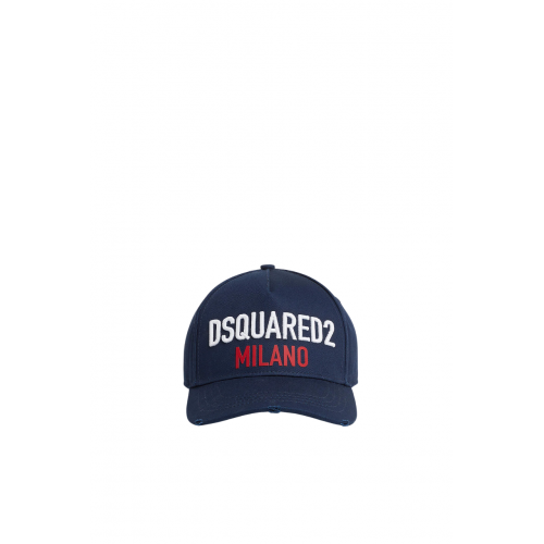 Sapca DSQUARED2, Milano Baseball, Navy Blue Sapca DSQUARED2, Milano Baseball, Navy Blue