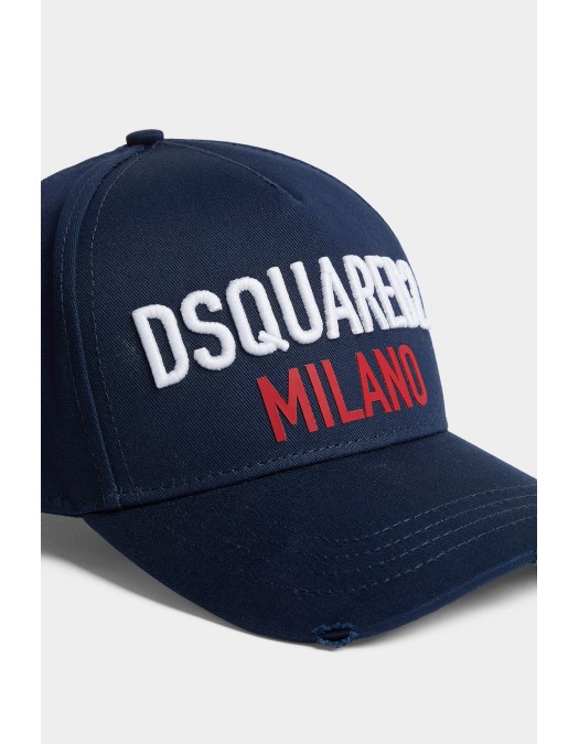 Sapca DSQUARED2, Milano Baseball, Navy Blue - BCM091705C000013073UNI