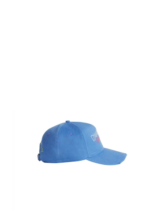 Sapca DSQUARED2, Summer Lovers Embroidered Baseball Cap, Blue - BCM091905C000013084UNI Sapca DSQUARED2, Summer Lovers Embroidered Baseball Cap, Blue - BCM091905C000013084UNI