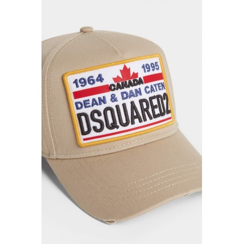 Sapca DSQUARED2, Dsquared2 Logo Baseball Cap Beige