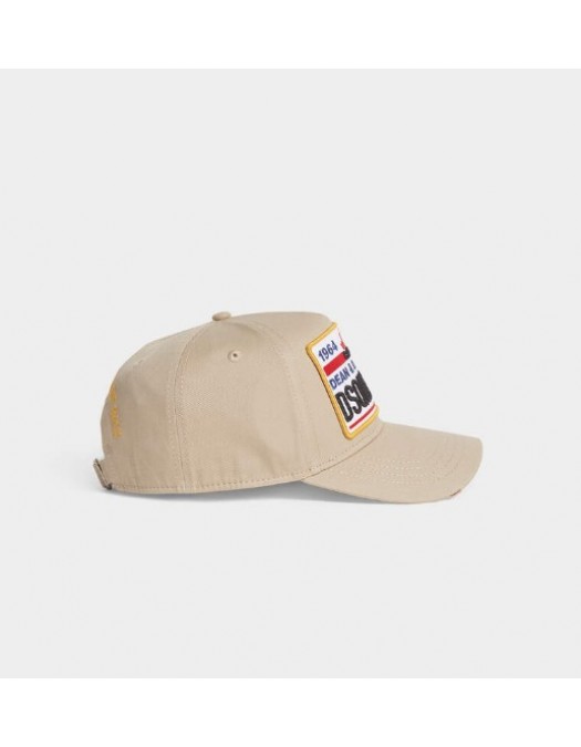 Sapca DSQUARED2, Dsquared2 Logo Baseball Cap Beige - BCM092205C000015130