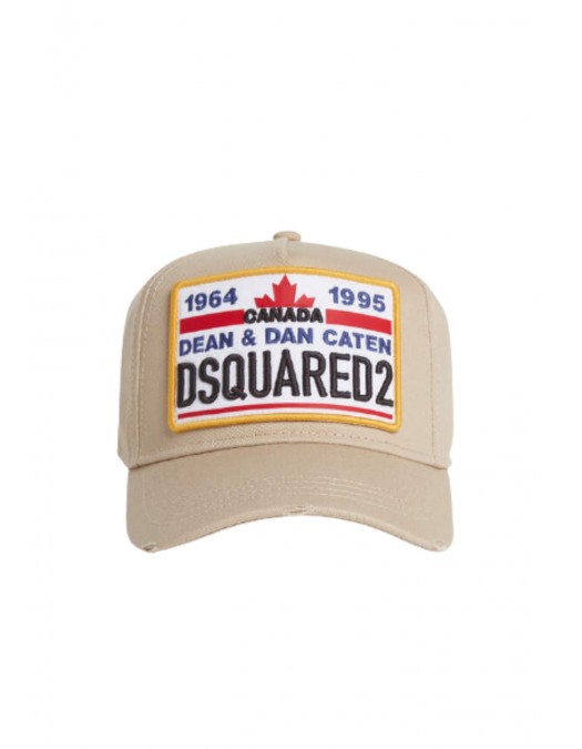 Sapca DSQUARED2, Dsquared2 Logo Baseball Cap Beige - BCM092205C000015130
