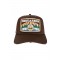 Sapca DSQUARED2, Brown Embroidered Patch Baseball Hat, Brown