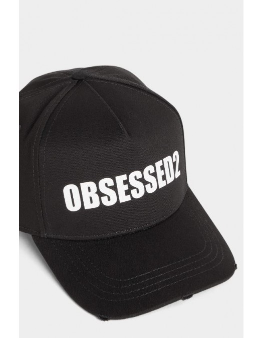 Sapca DSQUARED2, Obsessed2  Baseball cap, Black - BCM092605C00001M063