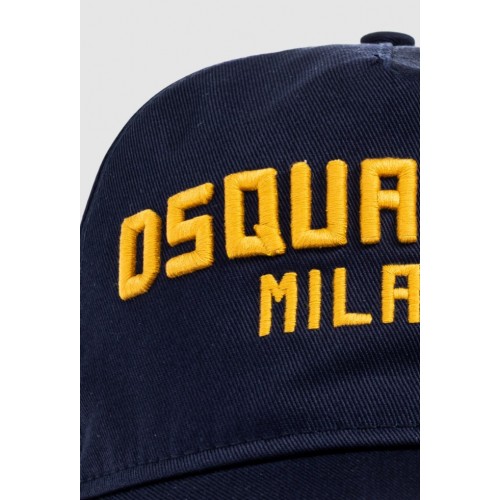 Sapca DSQUARED2, Logo Embroidered Baseball Cap, Bleumarin