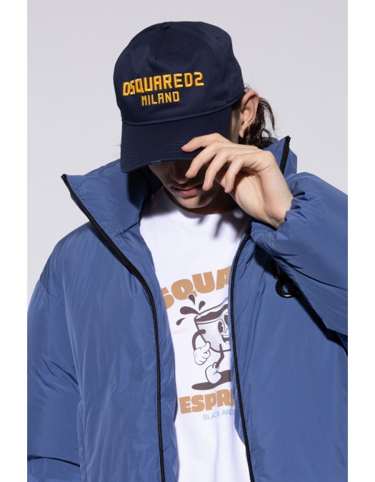 Sapca DSQUARED2, Logo Embroidered Baseball Cap, Bleumarin - BCM093205C00001M1386