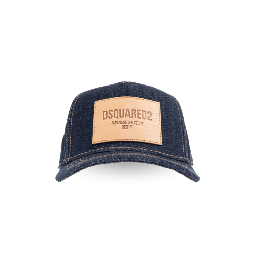 Sapca DSQUARED2, Blue Baseball Cap with Logo Patch