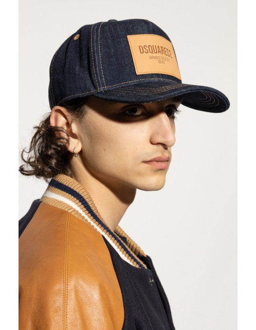 Sapca DSQUARED2, Blue Baseball Cap with Logo Patch - BCM0937101084353096
