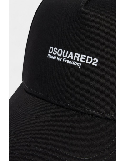 Sapca DSQUARED2, Rebels Baseball Cap, Negru - BCM096205C00001M063
