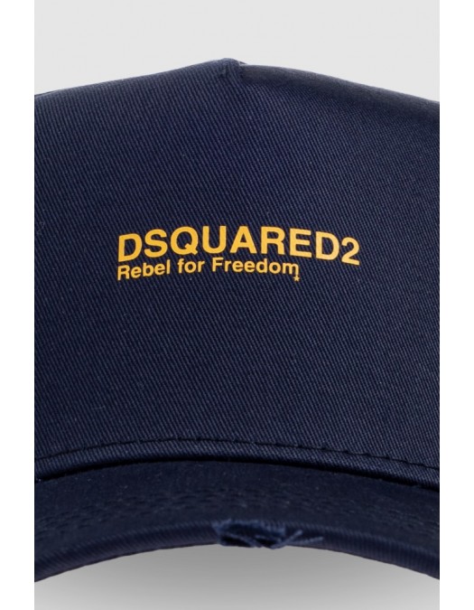 Sapca DSQUARED2, Rebels Baseball Cap, Bleumarin - BCM096205C00001M1386