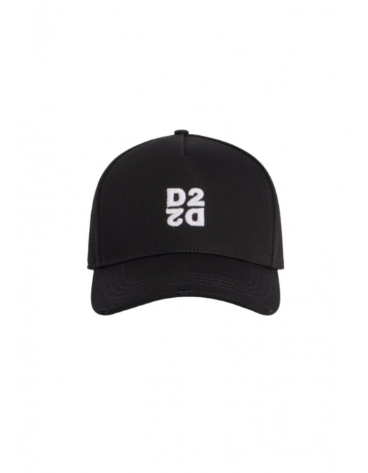 Sapca DSQUARED2, D2 Upside Down Baseball Cap, Negru - BCM096405C000012124
