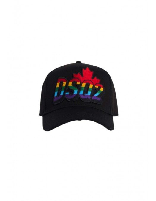 Sapca DSQUARED2, Be Proud Baseball Cap, Negru - BCM098105C000012124UNI
