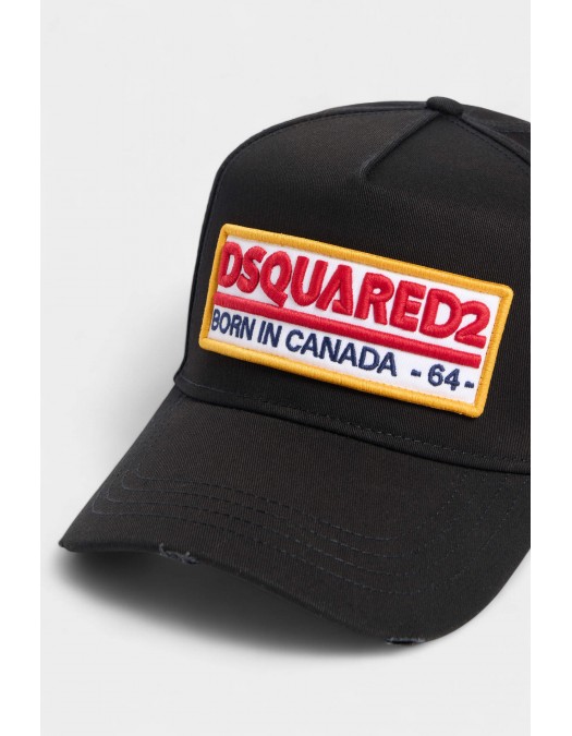 Sapca DSQUARED2, Dsquared2 Logo Baseball Cap Black - BCM098305C000012124UNI