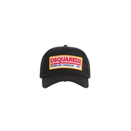 Sapca DSQUARED2, Dsquared2 Logo Baseball Cap Black