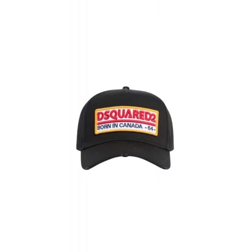 Sapca DSQUARED2, Dsquared2 Logo Baseball Cap Black