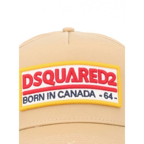 Sapca DSQUARED2, Dsquared2 Logo Baseball Cap Cream