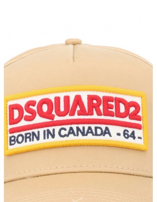 Sapca DSQUARED2, Dsquared2 Logo Baseball Cap Cream - BCM098305C000015130
