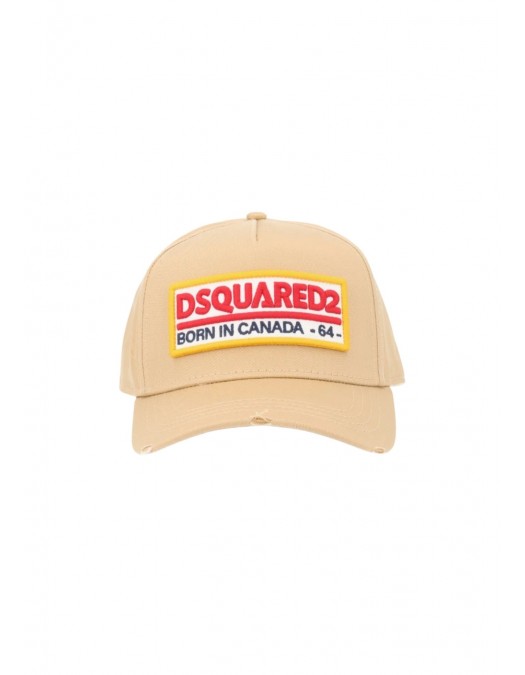 Sapca DSQUARED2, Dsquared2 Logo Baseball Cap Cream - BCM098305C000015130